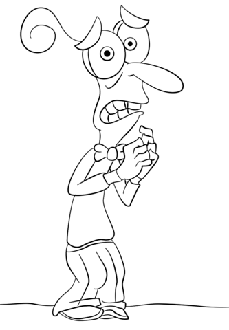 Inside Out Fear Coloring Page